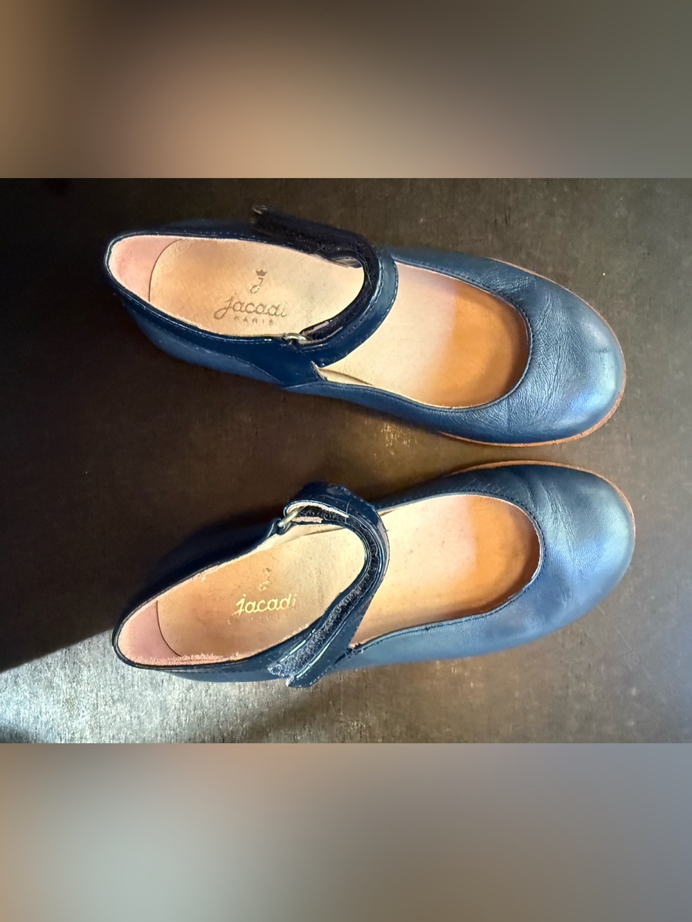 Jacadi Navy Mary Jane Shoes Girls size 11.5